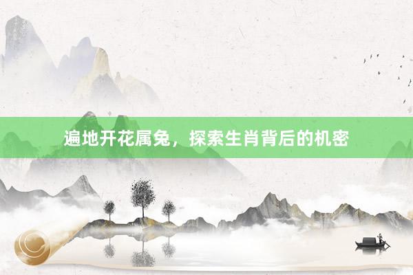遍地开花属兔，探索生肖背后的机密
